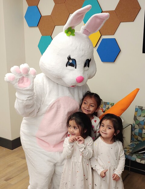 Bunny with children